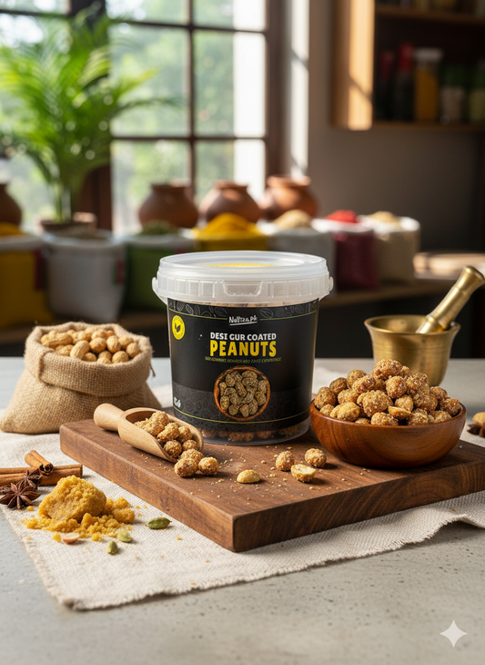 Desi Gur Coated Peanuts